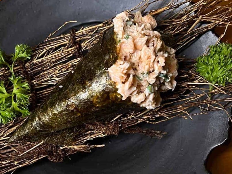 Temaki de salmão grelhado